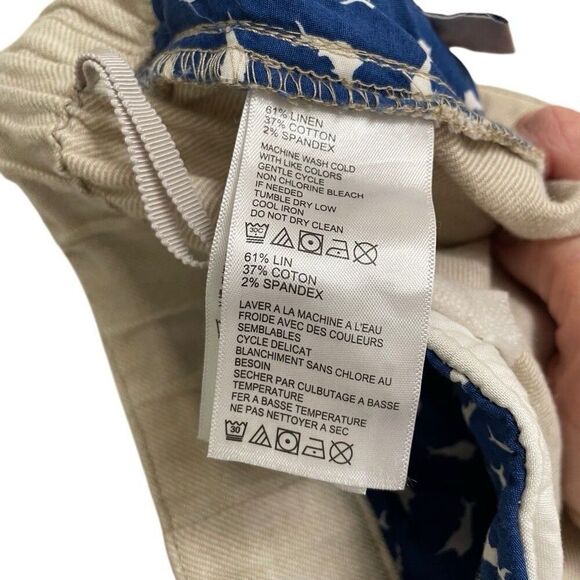 Tommy Bahama Pants Mens 2XLB Beige Linen Blend Drawstring - Picture 7 of 7